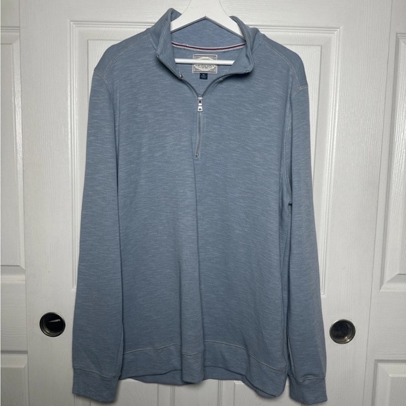 Flag & Anthem Other - Flag & Anthem Men's Sweater X-Large Blue Quarter-Zip Pullover Cotton Dry Goods